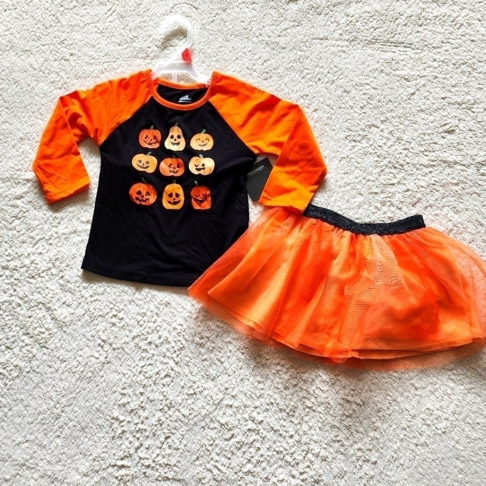 New toddler girl Halloween outfit set size 2t